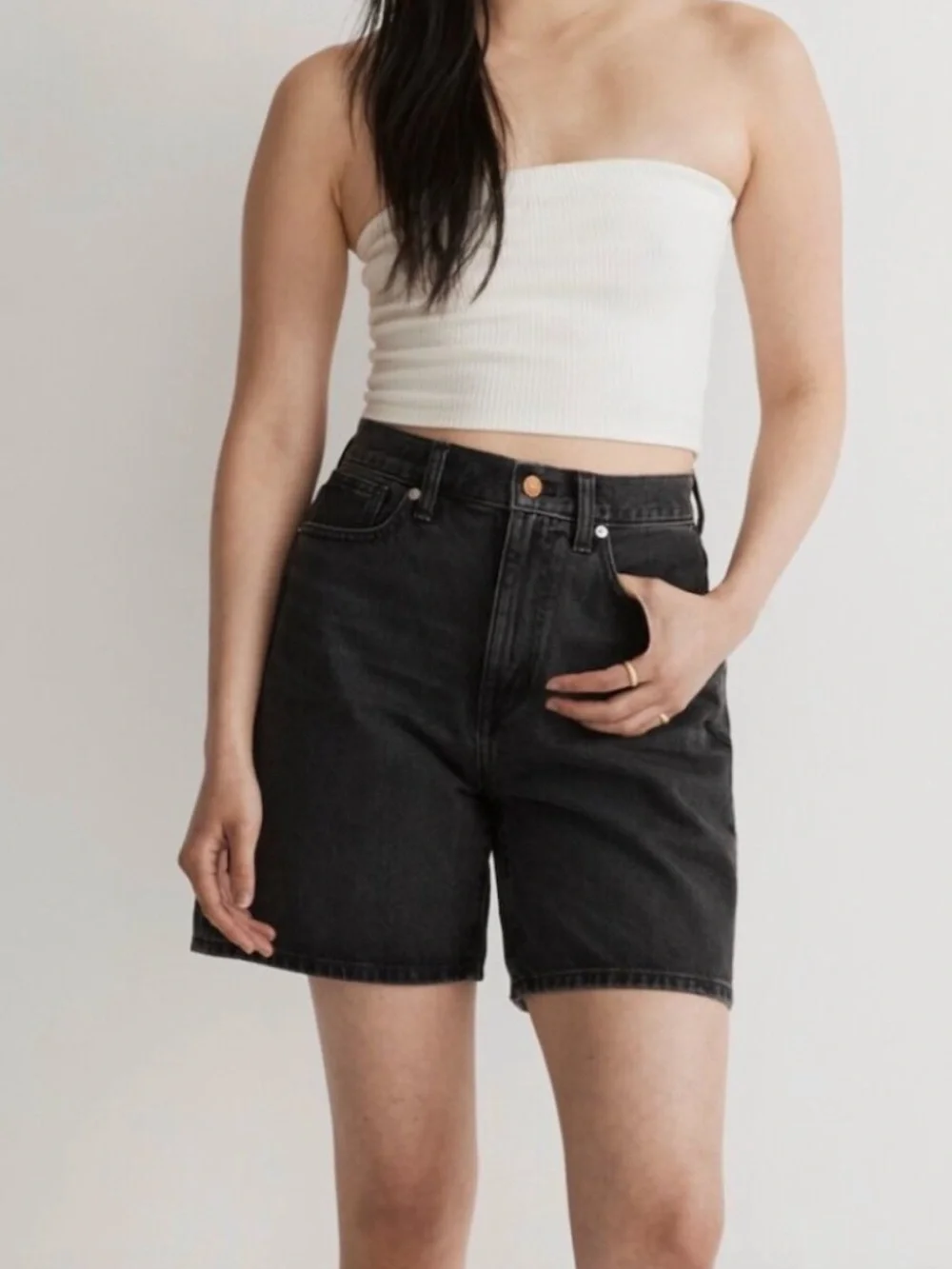 Madewell baggy jean shorts